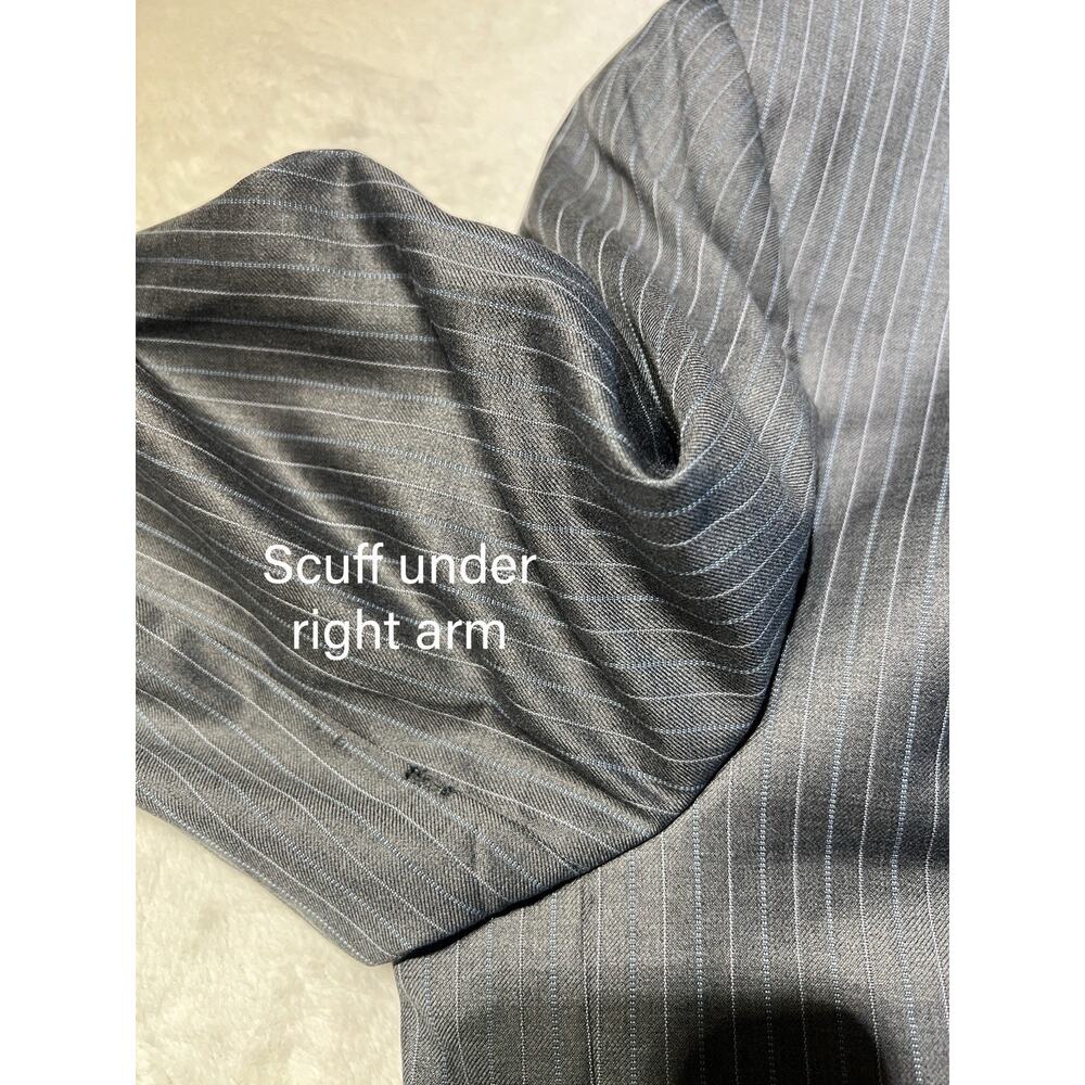 New Jos A Bank Signature Gold 40-42L 33x30 Tailored Fit Gray Pinstripe Note - Picture 9 of 16